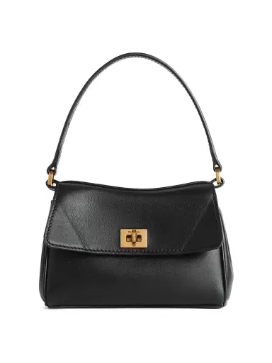 Balenciaga Women's Rodeo Nano Shoulder Bag with Chain - Black | Thumbnail 1