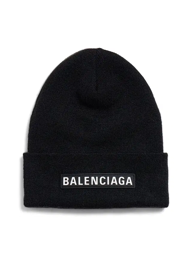 Balenciaga Men's Patch Beanie - Black
