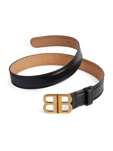 Balenciaga Women's BB Soft Belt - Black - Size 30 | Thumbnail 1 Balenciaga Women's BB Soft Belt - Black - Size 30 | Thumbnail 1
