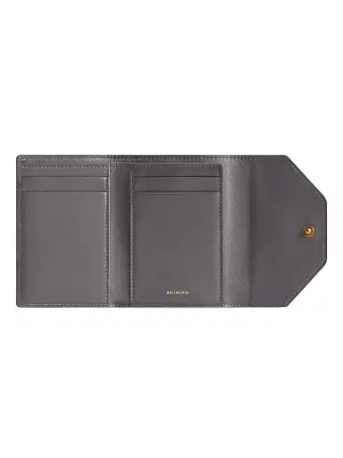 Balenciaga Women's Envelope Compact Wallet with Card Holder - Black | Thumbnail 3