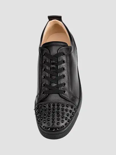 Christian Louboutin Men's Louis Junior Spikes Sneakers | Thumbnail 4 Christian Louboutin Men's Louis Junior Spikes Sneakers | Thumbnail 4