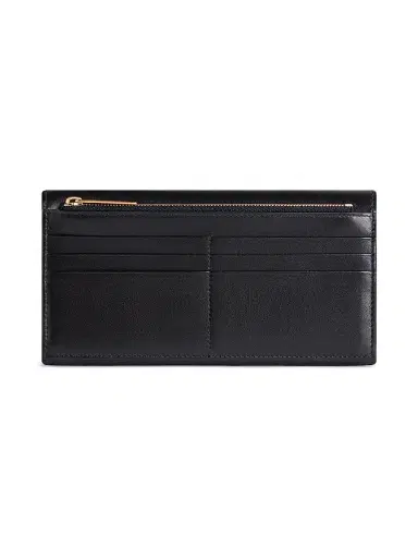 Balenciaga Women's Envelope Long Wallet with Card Holder - Black | Thumbnail 2