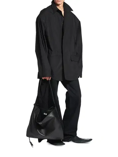Balenciaga Men's Rodeo North-South Tote Bag - Black | Thumbnail 8
