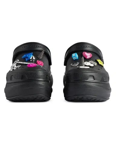 Balenciaga Women's Crocs Mule Jibbitz - Black - Size 12 | Thumbnail 5