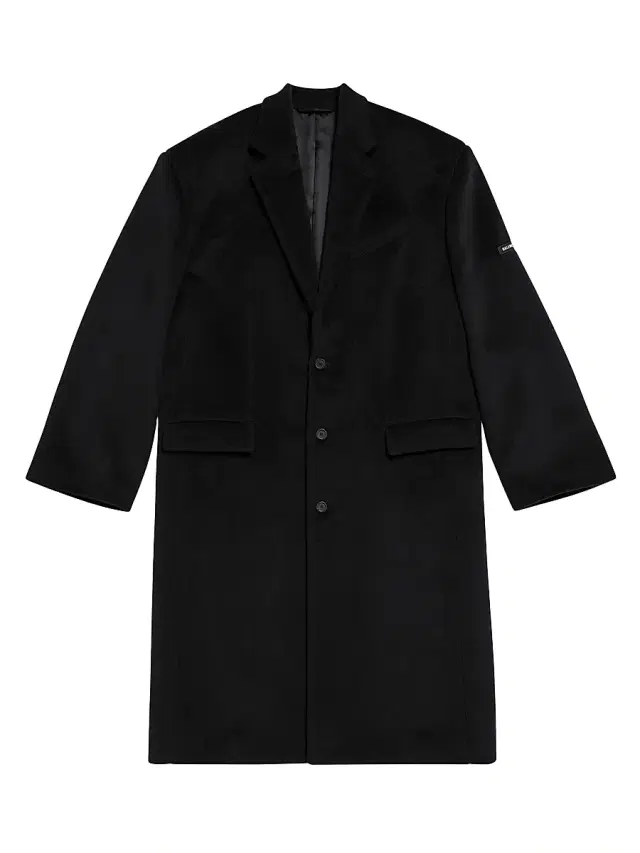 Balenciaga Men's Skater Tailored Coat - Black