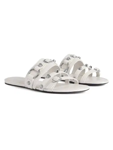Balenciaga Women's City Mule Flats - White - Size 6 | Thumbnail 2