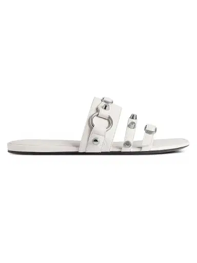Balenciaga Women's City Mule Flats - White - Size 6 | Thumbnail 1