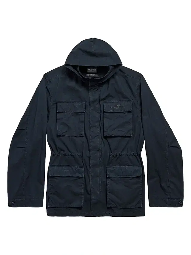 Balenciaga Men's Uniform Parka Jacket - Ink