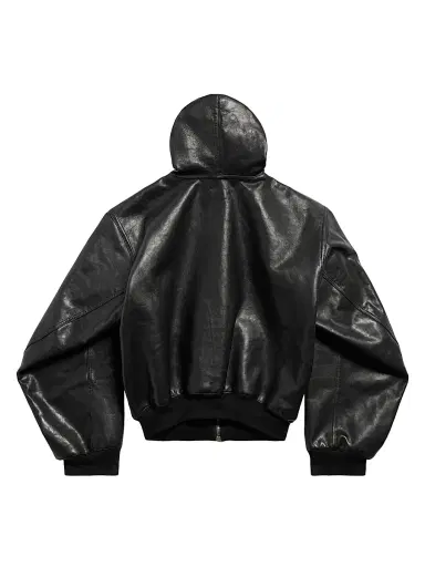 Balenciaga Women's Lined Zip-Up Hoodie Large Fit - Black - Size Medium | Thumbnail 2 Balenciaga Women's Lined Zip-Up Hoodie Large Fit - Black - Size Medium | Thumbnail 2