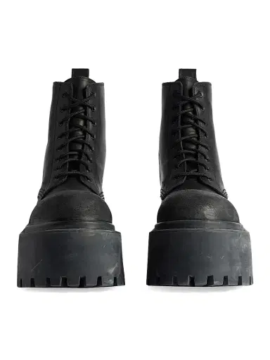 Balenciaga Women's Strike Platform Booties - Black - Size 11 | Thumbnail 4 Balenciaga Women's Strike Platform Booties - Black - Size 11 | Thumbnail 4