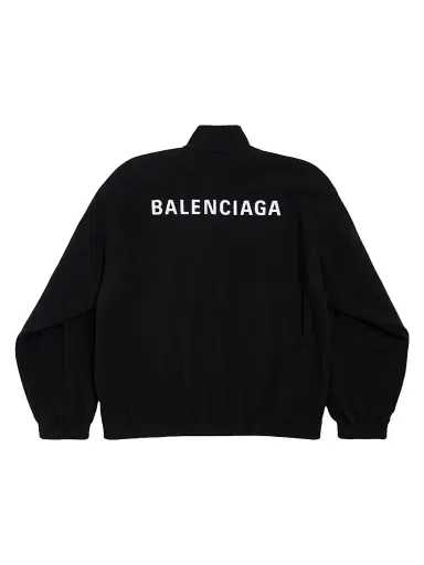 Balenciaga Men's Back Zip-Up Jacket - Black - Size Large | Thumbnail 2
