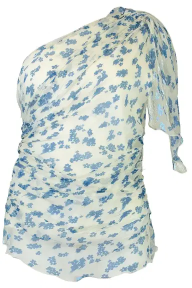 Victoria Beckham One Shoulder Draped Top | Thumbnail 1