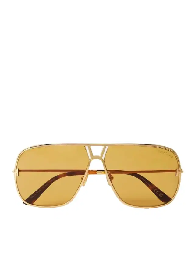Stavros Aviator-style Gold-tone Sunglasses