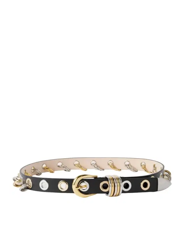 Revenge Embellished Leather Belt