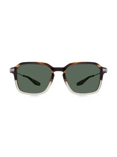 BARTON PERREIRA Men's Delon 54MM Rectangular Sunglasses - Havana Green Gradient | Thumbnail 2 BARTON PERREIRA Men's Delon 54MM Rectangular Sunglasses - Havana Green Gradient | Thumbnail 2
