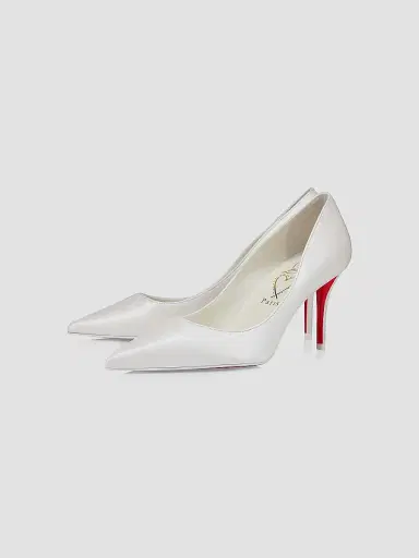 Christian Louboutin Women's Miss Z 80MM Leather Pumps - White - Size 12 | Thumbnail 2 Christian Louboutin Women's Miss Z 80MM Leather Pumps - White - Size 12 | Thumbnail 2