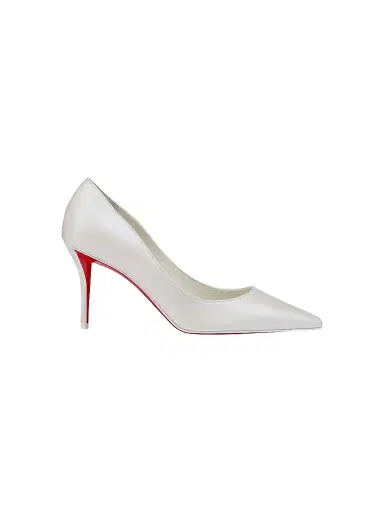 Christian Louboutin Women's Miss Z 80MM Leather Pumps - White - Size 12 | Thumbnail 1 Christian Louboutin Women's Miss Z 80MM Leather Pumps - White - Size 12 | Thumbnail 1