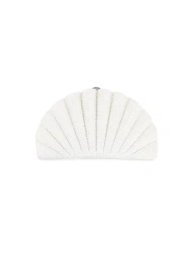 Judith Leiber Couture Women's Embellished Origami Fan Clutch - White | Thumbnail 1 Judith Leiber Couture Women's Embellished Origami Fan Clutch - White | Thumbnail 1