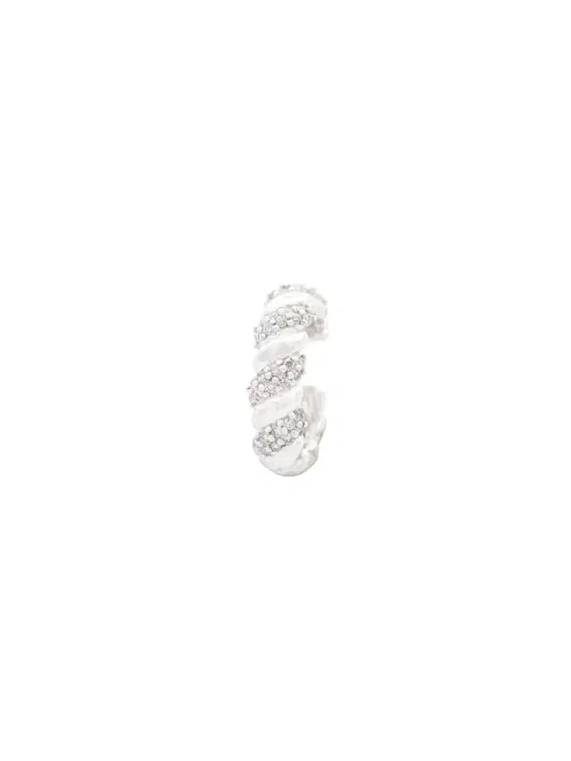 Wish Fine Jewelry 0.20ct Diamond 18K Gold Grooved Ear Cuff