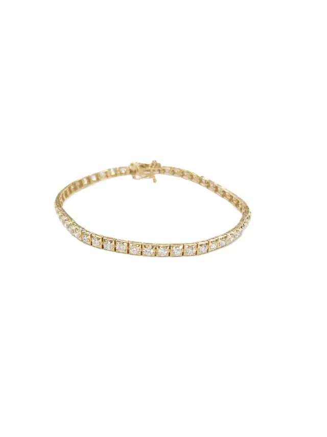 2.50ct Diamond 18K Gold Tennis Bracelet