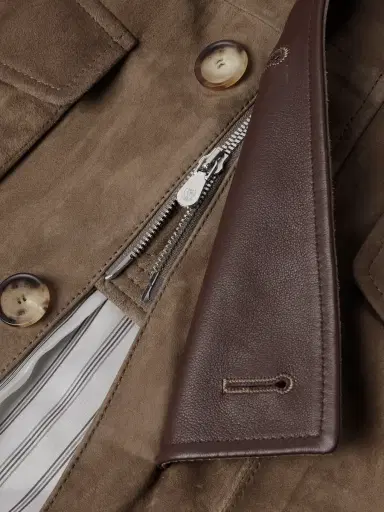 Brunello Cucinelli Belted Suede Field Jacket - Men | Thumbnail 5 Brunello Cucinelli Belted Suede Field Jacket - Men | Thumbnail 5