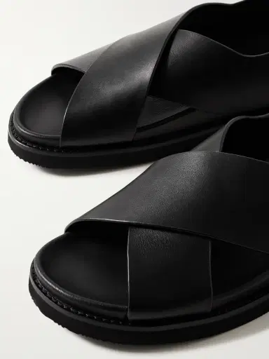 Polo Ralph Lauren Zane Oiled-Leather Sandals - Men | Thumbnail 5 Polo Ralph Lauren Zane Oiled-Leather Sandals - Men | Thumbnail 5