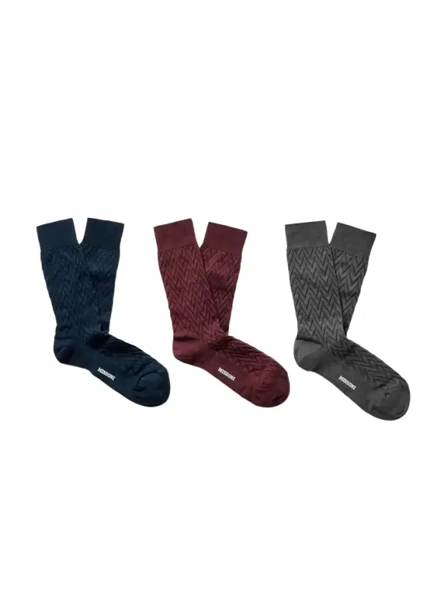 Missoni Three-Pack Crochet-Knit Cotton-Blend Socks - Men