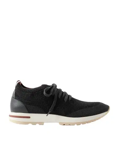 Loro Piana 360 Flexy Leather-Trimmed Knitted Wish® Wool Sneakers - Men | Thumbnail 1 Loro Piana 360 Flexy Leather-Trimmed Knitted Wish® Wool Sneakers - Men | Thumbnail 1