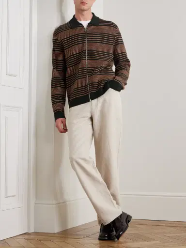 MR P. Edward Straight-Leg Linen and Cotton-Blend Trousers - Men | Thumbnail 2