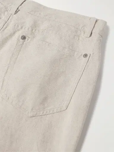MR P. Edward Straight-Leg Linen and Cotton-Blend Trousers - Men | Thumbnail 5