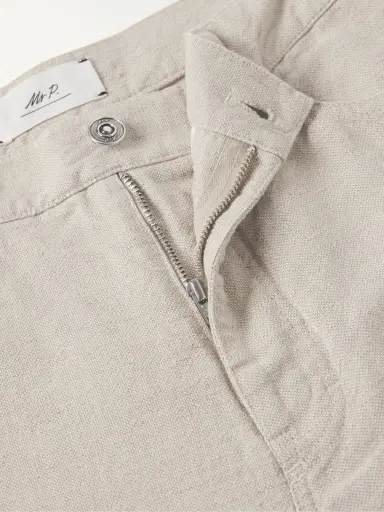 MR P. Edward Straight-Leg Linen and Cotton-Blend Trousers - Men | Thumbnail 6