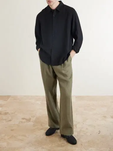 MR P. Garment-Dyed Linen Shirt - Men | Thumbnail 2