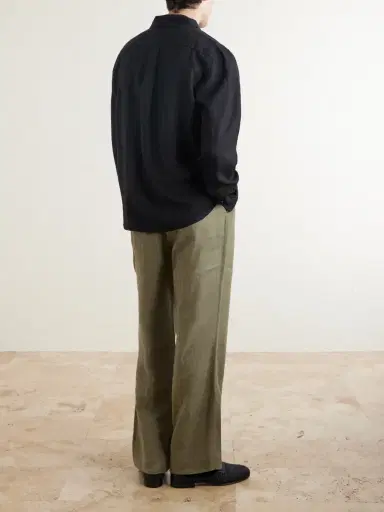 MR P. Garment-Dyed Linen Shirt - Men | Thumbnail 4