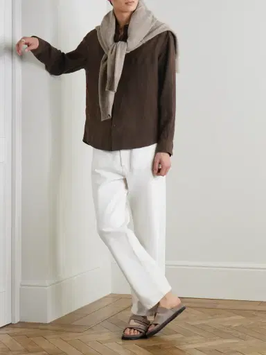 MR P. Garment-Dyed Linen Shirt - Men | Thumbnail 2
