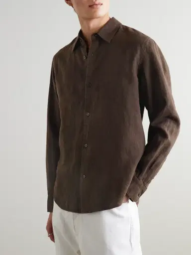MR P. Garment-Dyed Linen Shirt - Men | Thumbnail 3
