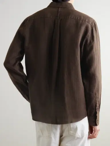 MR P. Garment-Dyed Linen Shirt - Men | Thumbnail 4