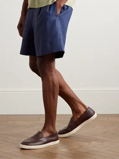 George Cleverley Joey Full-Grain Deerskin Penny Loafers - Men | Thumbnail 2 George Cleverley Joey Full-Grain Deerskin Penny Loafers - Men | Thumbnail 2