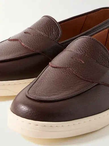 George Cleverley Joey Full-Grain Deerskin Penny Loafers - Men | Thumbnail 5 George Cleverley Joey Full-Grain Deerskin Penny Loafers - Men | Thumbnail 5