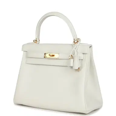 HERMÈS Hermes Kelly Retourne 28 White Evercolor Gold Hardware | Thumbnail 5 HERMÈS Hermes Kelly Retourne 28 White Evercolor Gold Hardware | Thumbnail 5