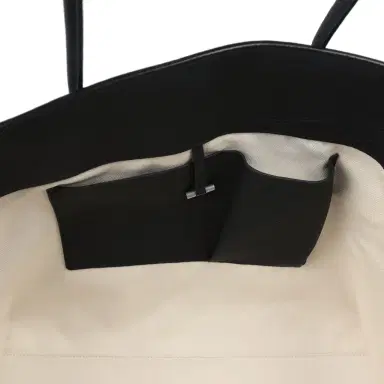 The Row The Row Marlo Tote Bag Black Calfskin Leather Silver Hardware | Thumbnail 10 The Row The Row Marlo Tote Bag Black Calfskin Leather Silver Hardware | Thumbnail 10