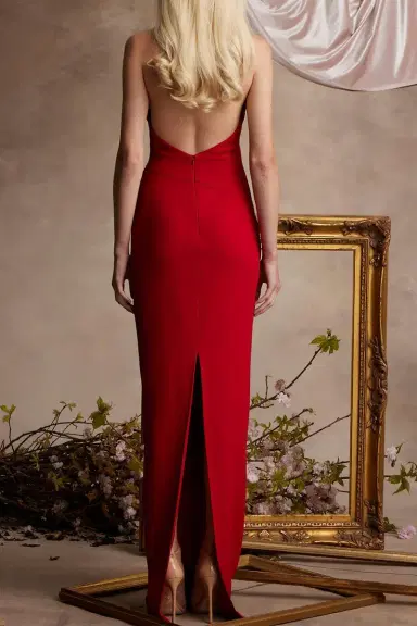 PAMELLA ROLAND Embellished Haltneck Gown | Thumbnail 3