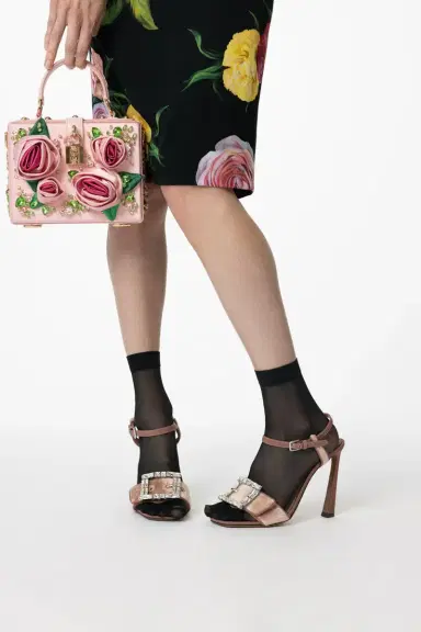 Dolce & Gabbana Jewelled Buckle Sandals 105 | Thumbnail 3 Dolce & Gabbana Jewelled Buckle Sandals 105 | Thumbnail 3