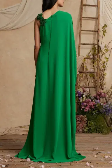 PAMELLA ROLAND One Shoulder Embellished Caftan | Thumbnail 2
