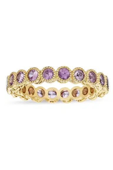 TANYA FARAH Pink Sapphire Eternity Stack Ring | Thumbnail 1