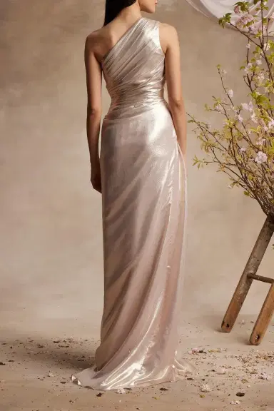 PAMELLA ROLAND Sleeveless Drape Gown | Thumbnail 3