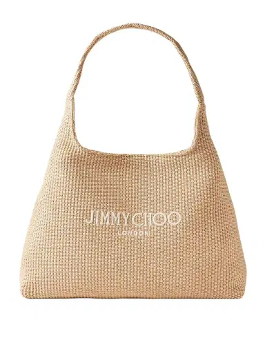 Jimmy Choo Embroidered Raffia Tote | Thumbnail 1 Jimmy Choo Embroidered Raffia Tote | Thumbnail 1