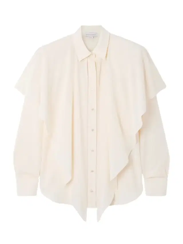 Cape-effect Organic Silk-crepe De Chine Shirt