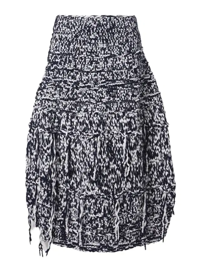Inna Fringed Cotton-blend Midi Skirt