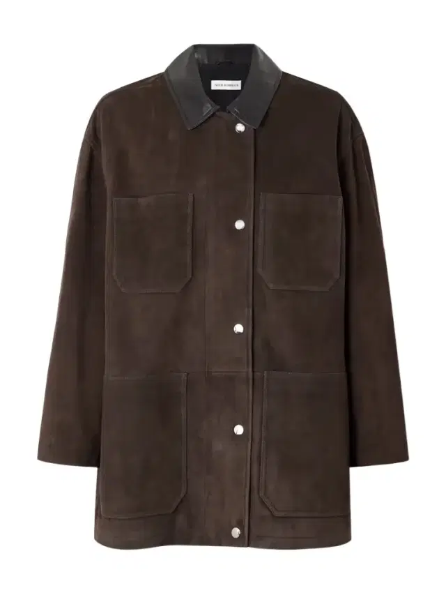 Barn Leather-trimmed Suede Jacket