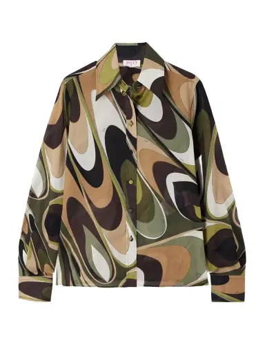 PUCCI Onda Printed Cotton-muslin Shirt | Thumbnail 1 PUCCI Onda Printed Cotton-muslin Shirt | Thumbnail 1